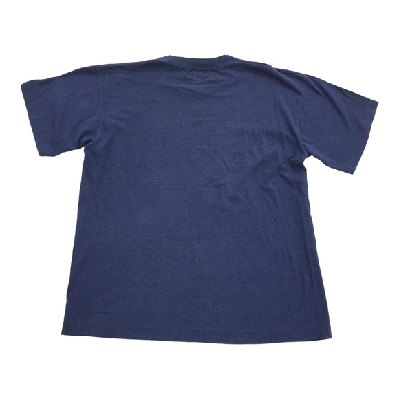 Vintage Single Stitch Oxford University Short Sleeve T-Shirt Large Blue White L - Picture 2 of 5